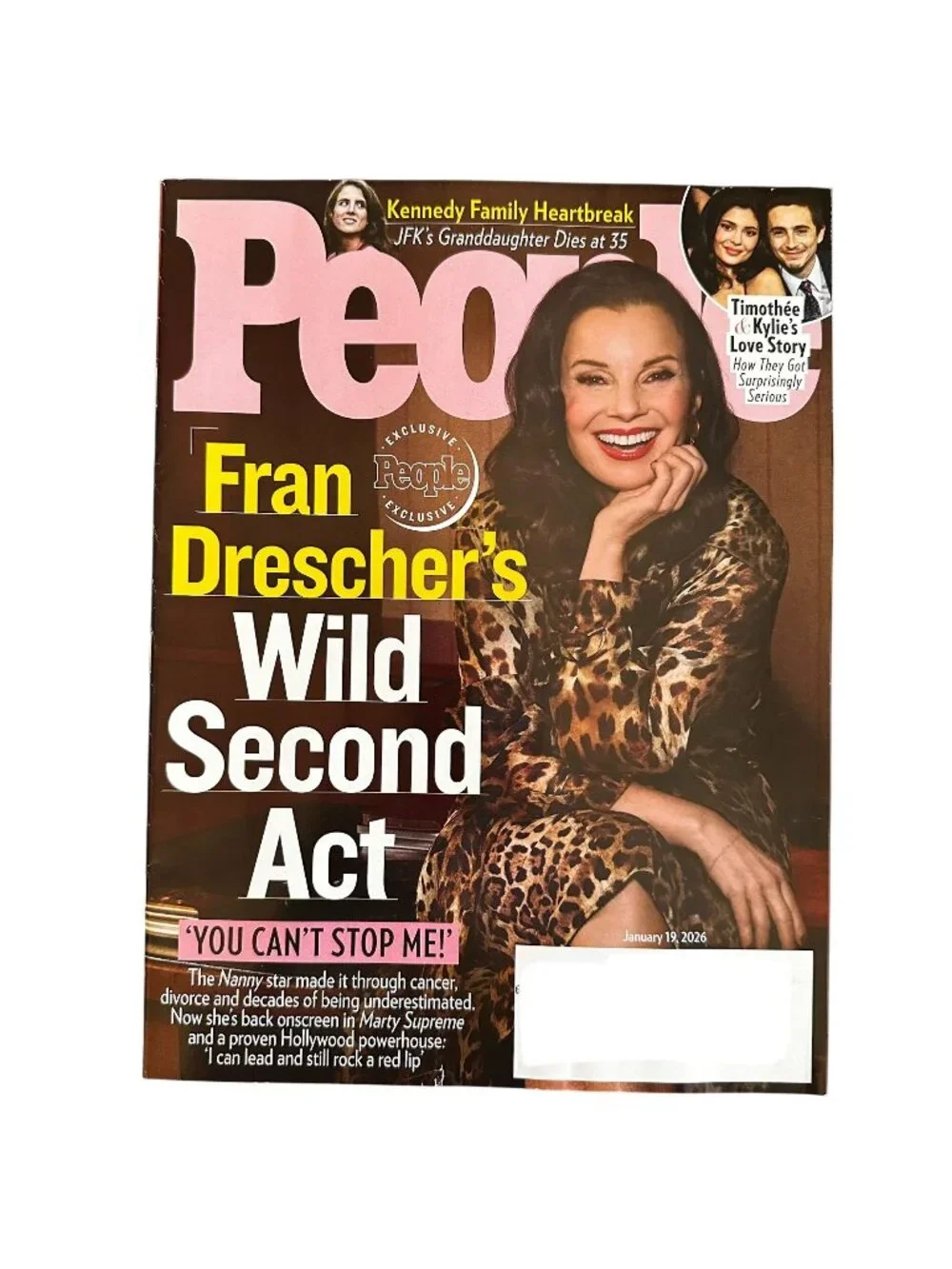 People Magazine January 19 2026 Fran Drescher JFK's Grandaughter Timothee Kylie